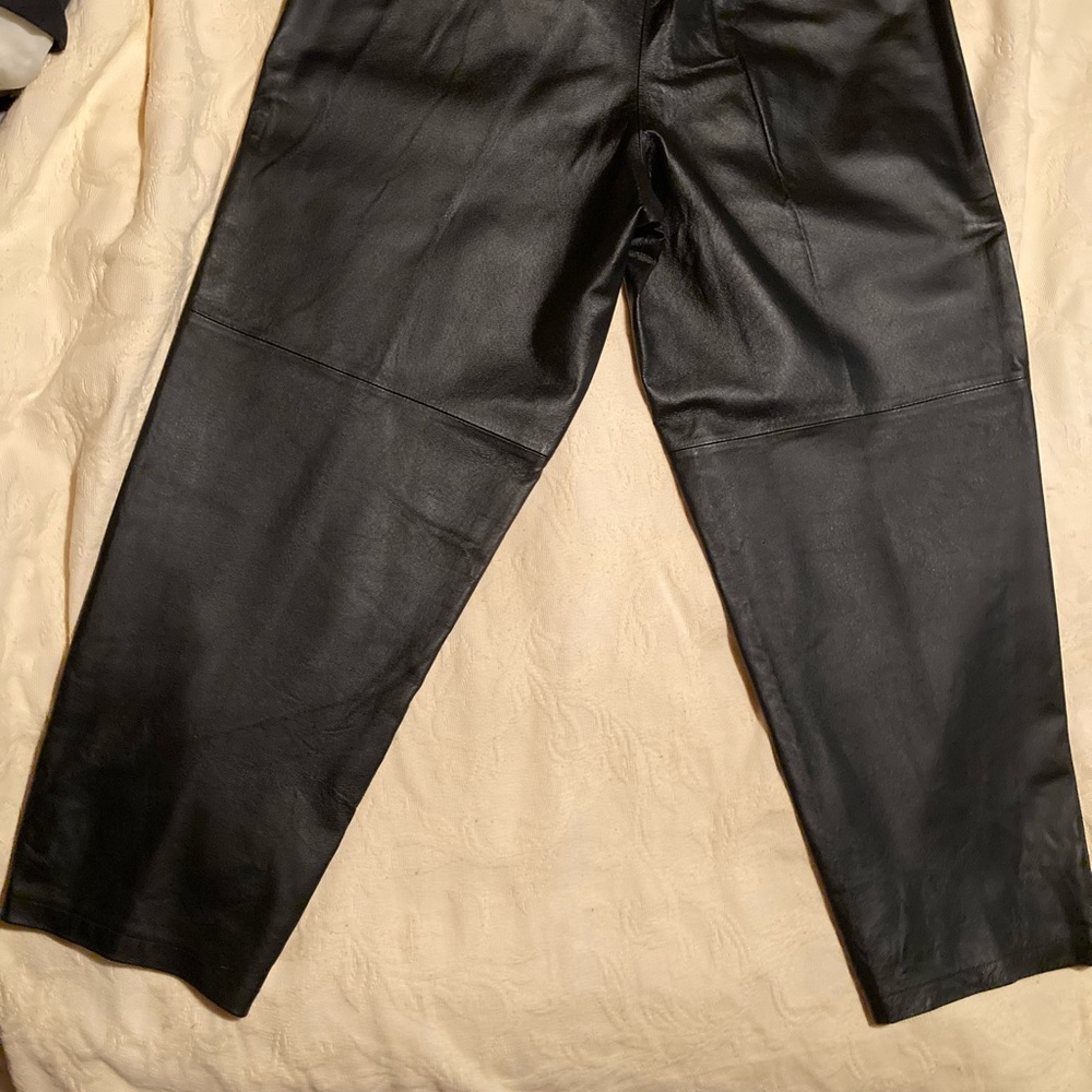 Vintage Bagatelle Black Leather Pants